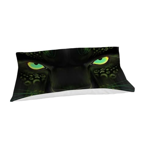 Housse de couette léopard 135x200cm imprimé 3D microfibre animaux