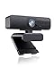 Webcam HD 1080P, USB Cámara Web con Micrófono Estéreo Integrados y Cubierta de Privacidad, Enfoque Automático, Webcam Streaming Plug & Play, Negro