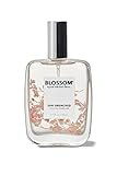 Blossom Unisex Eau De Parfum Spray Perfume for Women, TikTok Perfume Fragrance, Infused with Real Flowers, Made in USA, 1.7oz (Amber, Citrus, Cardamom, Ylang-Ylang), Sun-drenched