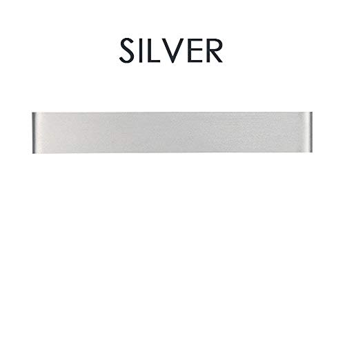Luz de pared LED plata de 10W pack de 2 apliques interiores blanco cálido 2