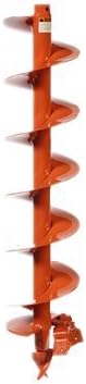 Company 8LDBH42 SSP Series Little Beaver Type Auger, 30 lb, 8" Flighting OD, 9.5" Cutting Diameter, 3' Digging Depth