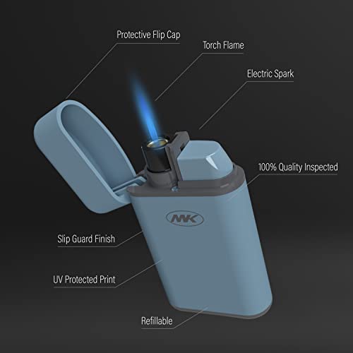 MK Lighter 5-Pack Mechero de Antorcha Recargable miniatura 2