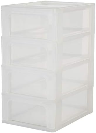 Iris Ohyama, Storage Chest, Organizer, 5 Drawers of 13 L, A4 Size Documents, See Through Drawers, Office, Living Room - Organizer Chest OCH-2500 - Grey