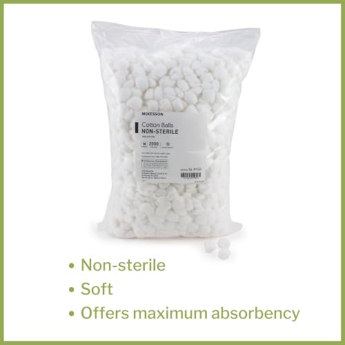 McKesson Cotton Balls Bulk, 100% Pure Cotton Balls for Face, 2000 ct | Nail Polish Remover, Makeup - image 5