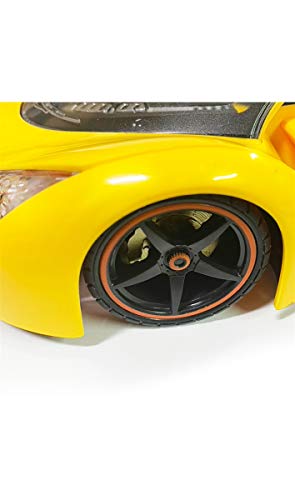 Carro Controle Remoto Sem Fio Sport 4 Funcoes 1:14 Com Luz E Recarregavel, DM Toys