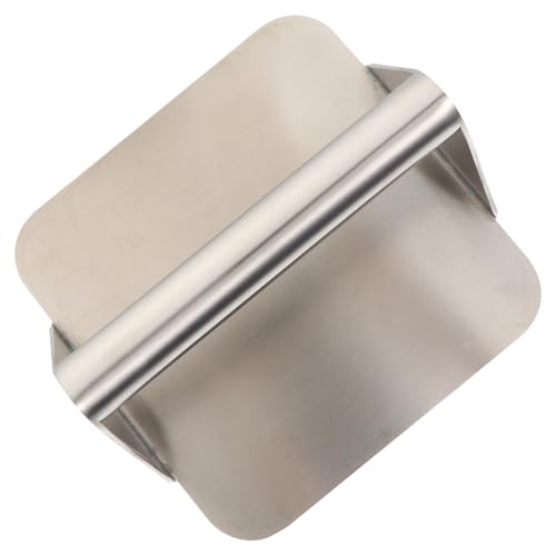 SOLUSTRE 1 PC Stainless Steel Meat Presser Cake Pressing Tool for Meat Pies and Burgers Easy to Clean Pastry Presser with Non Stick Surface Kitchen Tool