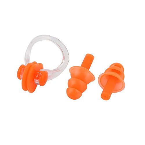 KAAS Swimming Kit Nose and Ear Protector Water Protector Nose Clip and Ear Clip for Swimmer, Adults and Children Swimming Ear Plugs(Orange) (B01N4W7J0Y) Amazon Price History, Amazon Price Tracker