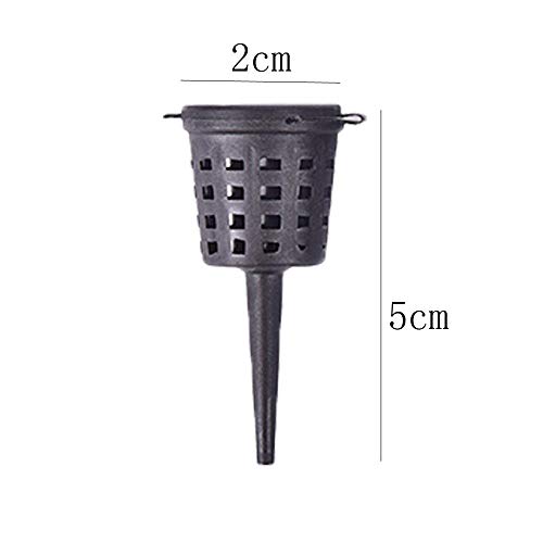 OBANGONG 100PCS Fertilizer Mesh Baskets Garden Nursery Pots Portable Aquarium with Lid Planting Nutrition Cups for Succulent,Orchid,Bonsai