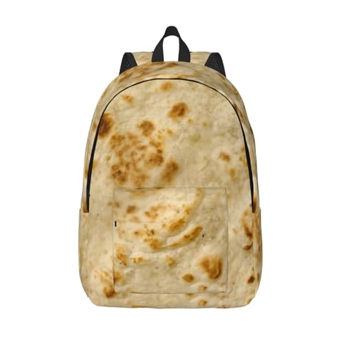 Burritos, Giant Tortilla Casual Canvas Daypack – Durable Polyester Backpack For Travel, Work & Outdoor Use