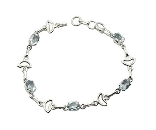 Bracelet Topaze Bleue en Argent 925, le cadeau précieux idéal pour marquer un moment
