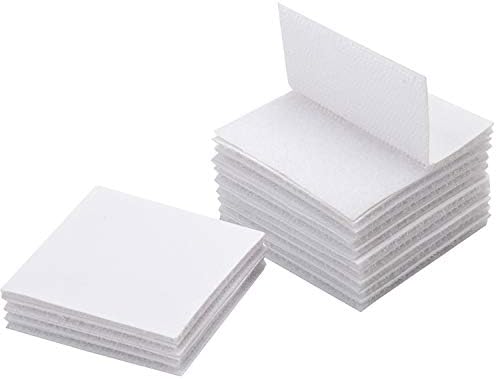 BRAVESHINE Industrial Strength Sticky Pads Heavy Duty, Wall Hanging Strips, Extra Strong Hook and Loop Tape, Double Sided and Removable for Walls, Floor, Plastics, Glasses, Metals (12PCS, 30x100mm)