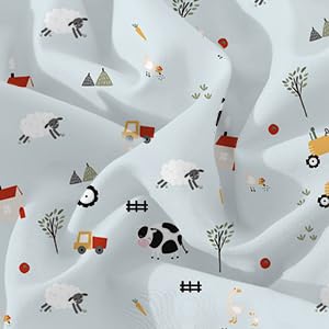 Little Grape Land 4 Pack Baby Cot Sheets 120 x 60 cm Fitted, Ultra Soft Breathable Microfiber Cot Bed Fitted Sheets - Image 2