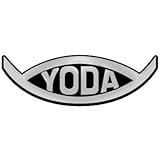 SW Sci-FI Alien Master Fish Plastic Auto Emblem - [Silver][5'' x 2 1/4'']