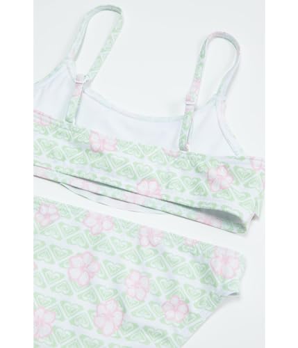 Image of Roxy Girls' Dreamer Ruffle Bralette Swimsuit Set (Big Kids)