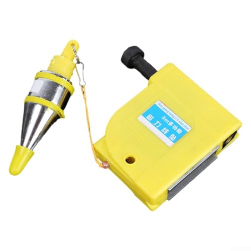 Magnetic Plumb Bob, 356 Meter Cable, Suitable for Construction Projects, Automatic Winding Function (5meter)