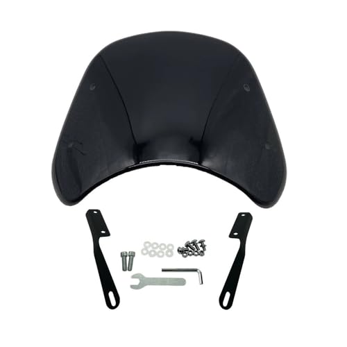 Pare-brise de moto universel noir stop turbulences et vent frontal