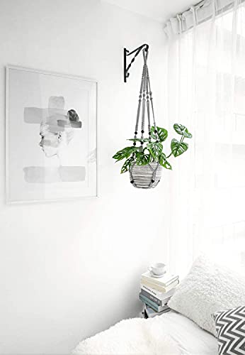 Mkouo Makramee Blumenampel Set 3er 58/73/89cm – Bild 4