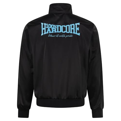 100% Hardcore Veste de survêtement « Essential Classic » pour homme - Noir - Veste d'entraînement Gabber, Noir , XXL