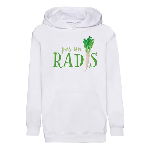 Sweat à capuche enfant idée cadeau humour argent et légume