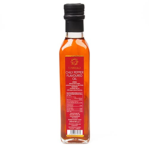 Lussiero Chili Öl Chili Pepper Oil Extra Natives Olivenöl verfeinert mit Chili 250ml Cover