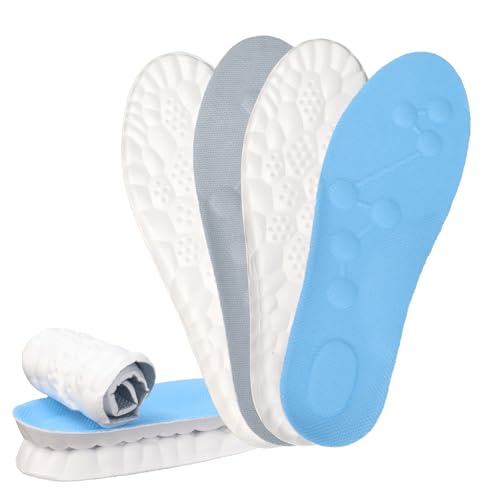 2 pares de plantillas suaves de espuma para hombre y mujer