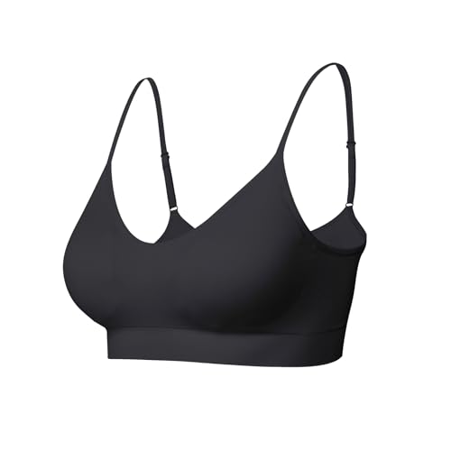 Image of Padded Bralette for Women Straps Sleep Bras Seamless Yoga Sport Bras
