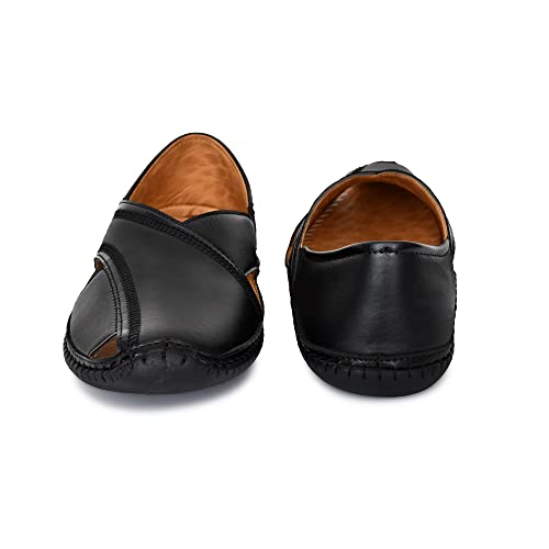 Karaddi-5079-Mens-Loafer-Stylish-Ethnic-Peshawari-Nagra-Mojadi-Sherwani-Sandals-Wedding-Latest-Kolhapuri-Brown-Tan-Black-Shoes-for-Men