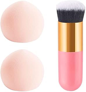 2 PCS Makeup Sponge Blender, Marshmallow Beauty Blenders Concealer Blender Sponge Makeup Sponge And Brush Foundation Blending Sponge With Foundation Brushes For Foundation Liquid Cream And Powder