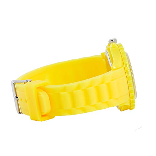 Montre à quartz silicone jaune TAPORT e4 fini les bracelets inconfortables pour fans de jeux