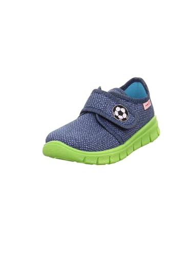 Superfit Jungen Bobby Hausschuhe, Blau 8000, 31 EU Weit