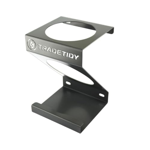 Tradetidy Grande porta salviette, accessori per furgoni, ideale per officina, furgone e garage, bordi arrotondati per la sicurezza, realizzato in acciaio super resistente da 1,5 mm, diametro del foro: