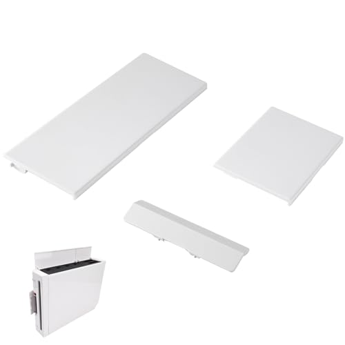 Ikpek 3 in 1 Dust Door Replacement for Wii Console, Repair Part Slot Cover for Nintendo GameCube, Repair Door for NGC Conrtroller NGC Memory SD Slot Lid