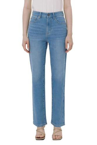 Generic Women's Straight Leg Jeans Stretchy Slim fit Denim Pants