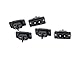 Uxcell a16031500ux1368 AC 250V 10A PCB Board Panel Mount Male 2 Terminals Soldering C8 Type Power Inlet Connector (Pack of 5)