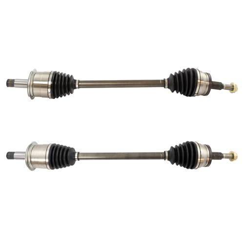 Image of TRQ Rear Driver and Passenger Side CV Axle Assembly Set 2 Piece Compatible with 05-08 Chrysler 300 Touring Limited RWD 07-08 Dodge Charger V6 2.7L 3.5L 06-08 Magnum SXT SE 2005