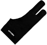 XP-Pen Gant Artiste Anti-fouling en Lycra Taille Libre pour Tablette Graphique Écran Intéractif Tablette Lumineuse Dessin Copie Table Lumineuse Light Pad(Noir)