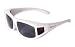 Produktbild Rapid Eyewear SONNENÜBERBRILLE Polarisiert Weiße Überbrille. Sonnenbrille die über die eigene Brille passt. Für Damen und Herren Brillenträger. Überziehbrille für Sport, Fahrrad, Fahren etc
