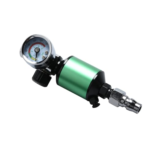 Image of Air Pressure Regulator with Water Oil Separator & Analog Gauge 1/4" NPT Quick Connector 10 Bar for Air Compressors
