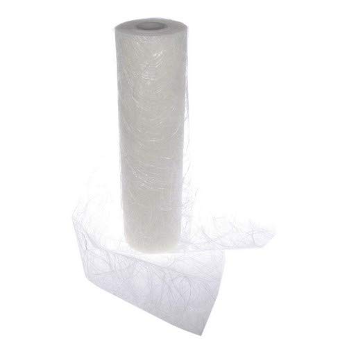 Deko AS GmbH Sizoweb Table Runner - White - 7 by 72, 90, 96, 108. - Inch - 64 001-R 200