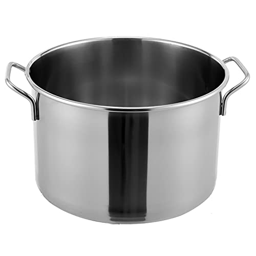 Genérico Olla para Sopa/Cubo de Acero Inoxidable Grueso con divisiones, Redonda, para Cocina de inducción Comercial, Estufa de Gas (50 cm)