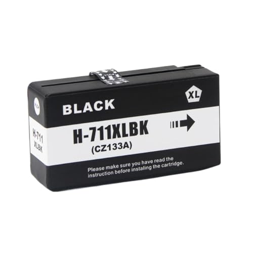 Cartouche d'encre 711XL noire et couleur en lot de 12 pour imprimante DesignJet T120 T520