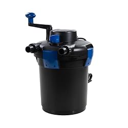 AquaForte GPF-1500 (9 vatios) Filtro de presión, P...: Limpieza en 3 etapas: El filtro a presión limpia el agua biológica, mecánicamente y con luz UV-C. Todo ello garantiza un agua especialmente limpia Función de contralavado: El filtro a presión está equipado con una práctica función de contralavado par...