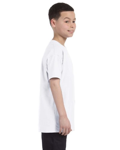 Jerzees boys Heavyweight Blend T-Shirt(29B)-WHITE-M4