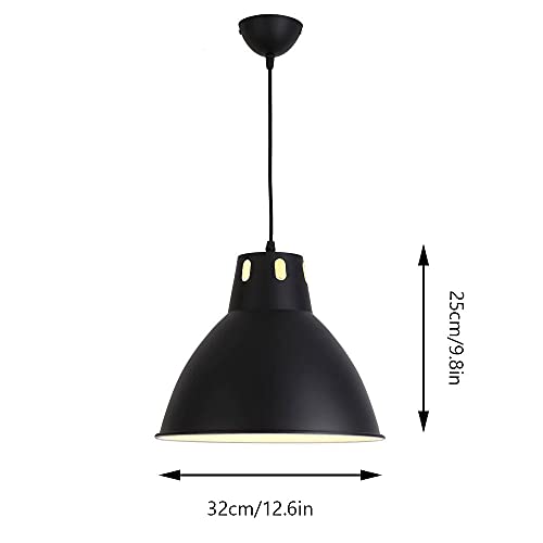 Chandelier industriel E27 en aluminium avec diffuseur de lumière blanc