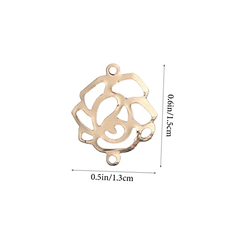 Charms de fleurs creuses en alliage durable pour pendentifs elegants - 5