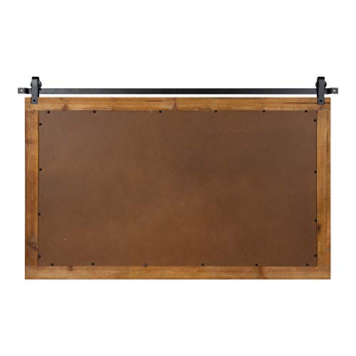 image for Kate and Laurel Cates Farmhouse Horizontal Wood Framed Wall Mirror, 40