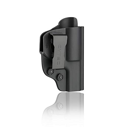 CYTAC Inside Waistband IWB Concealed Carry Gun Holster | Fits Taurus Model 85 Snub Nose Revolver | Fits Smith & Wesson J-Frame .38