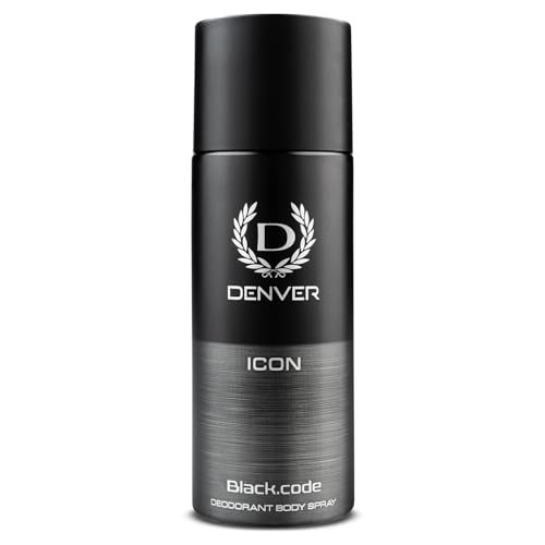 Image of Denver Black.code Icon Deodorant For Men - 150 ML | Long Lasting Deo Spray
