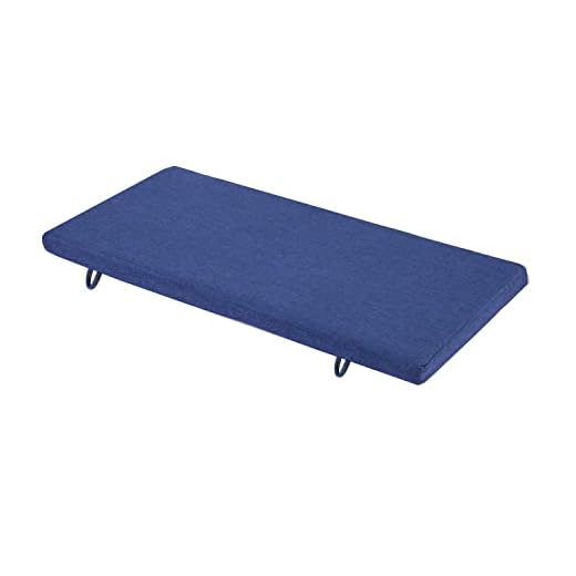 Comfortable Navy Blue Piano Bench Cushion