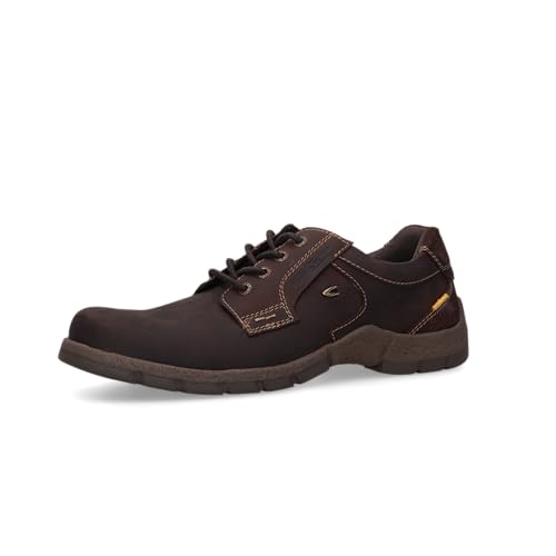 camel active Herren Sneaker, Männer Halbschuhe,Wechselfußbett,Freizeit,straßenschuhe,Strassenschuhe,Sportschuhe,Schoko,41 EU